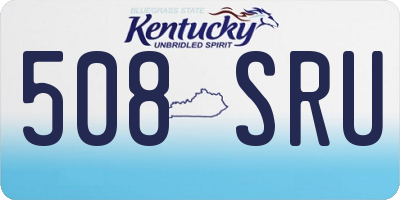 KY license plate 508SRU