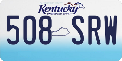 KY license plate 508SRW