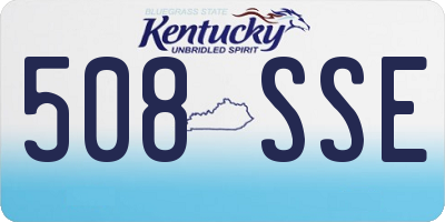 KY license plate 508SSE