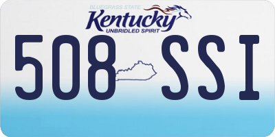 KY license plate 508SSI