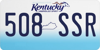 KY license plate 508SSR