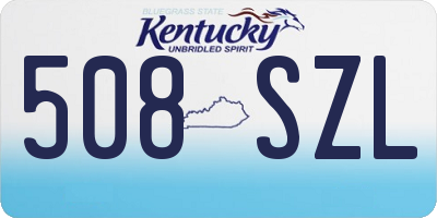 KY license plate 508SZL