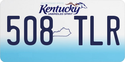 KY license plate 508TLR