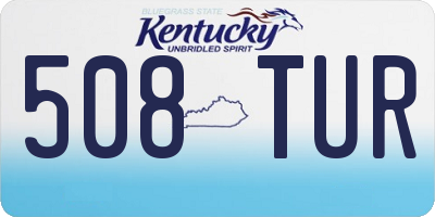 KY license plate 508TUR
