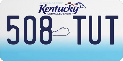 KY license plate 508TUT