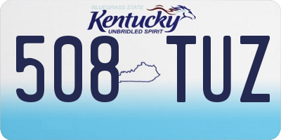 KY license plate 508TUZ