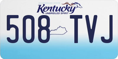 KY license plate 508TVJ