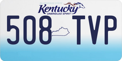 KY license plate 508TVP