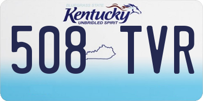KY license plate 508TVR