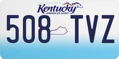 KY license plate 508TVZ