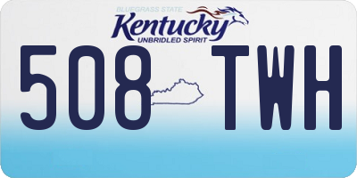 KY license plate 508TWH
