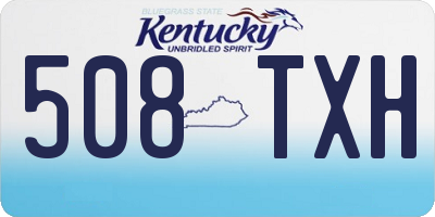 KY license plate 508TXH