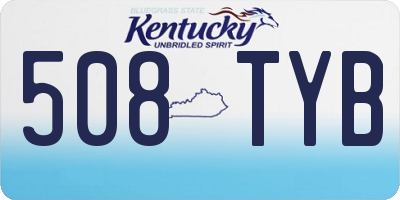 KY license plate 508TYB