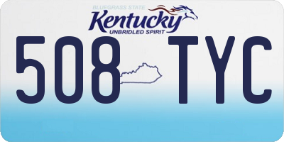 KY license plate 508TYC
