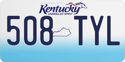 KY license plate 508TYL
