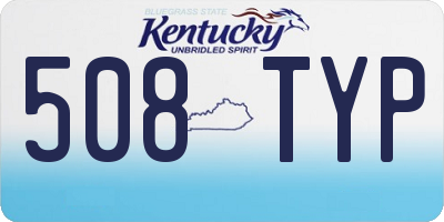 KY license plate 508TYP