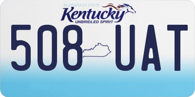 KY license plate 508UAT