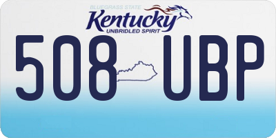 KY license plate 508UBP