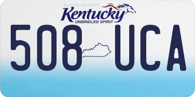 KY license plate 508UCA