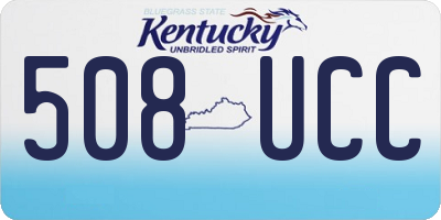 KY license plate 508UCC