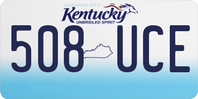 KY license plate 508UCE