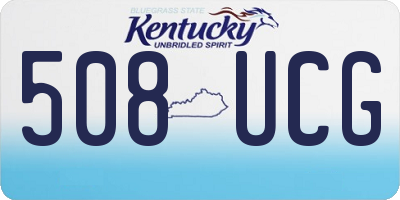 KY license plate 508UCG
