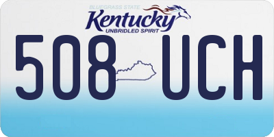 KY license plate 508UCH