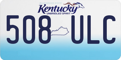 KY license plate 508ULC