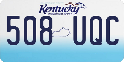 KY license plate 508UQC