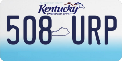 KY license plate 508URP