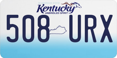 KY license plate 508URX