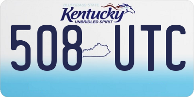 KY license plate 508UTC