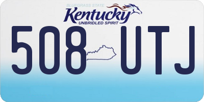 KY license plate 508UTJ