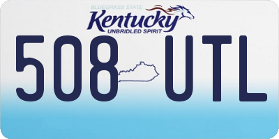 KY license plate 508UTL