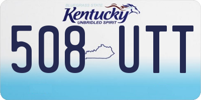 KY license plate 508UTT