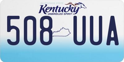KY license plate 508UUA