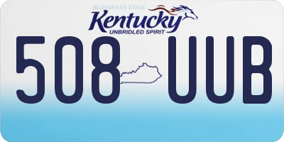 KY license plate 508UUB
