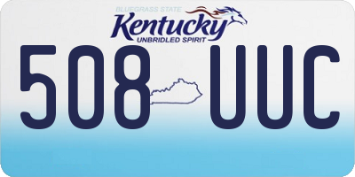 KY license plate 508UUC