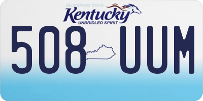 KY license plate 508UUM