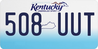 KY license plate 508UUT