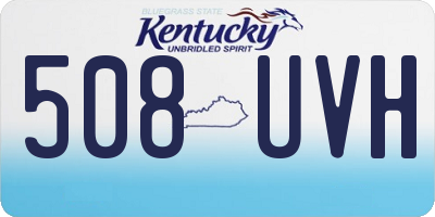 KY license plate 508UVH