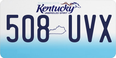 KY license plate 508UVX
