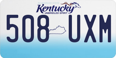 KY license plate 508UXM