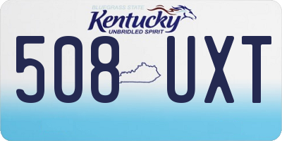 KY license plate 508UXT