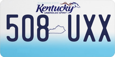 KY license plate 508UXX