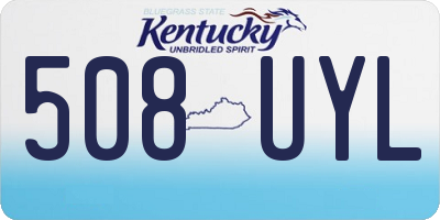 KY license plate 508UYL