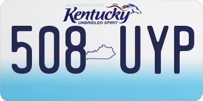 KY license plate 508UYP