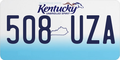 KY license plate 508UZA