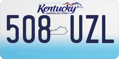 KY license plate 508UZL
