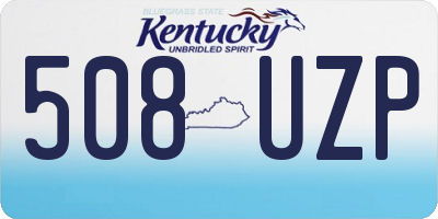KY license plate 508UZP